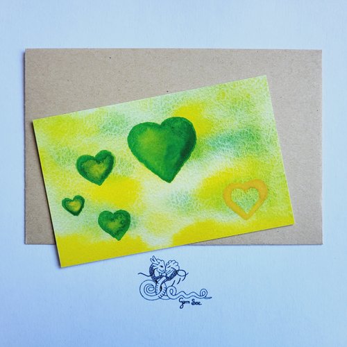 Carte d'amour à garder sur soi "variation sur l'amour n°1132"