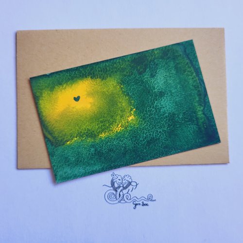 Carte d'amour à garder sur soi "variation sur l'amour n°1133"