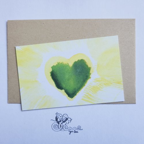 Carte d'amour à garder sur soi "variation sur l'amour n°1135"