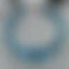 Bracelet perles apatite bleue en argent 925