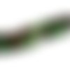  perle jaspe vert et marron 8 mm x 2 