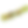   perle toupie 12x10 mm jaune/argentée x 5 