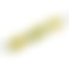  perle en verre ronde 6 mm jaune/argenté  x 10 