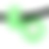  perle européenne 14x8 mm vert clair x 1 