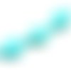 Perle losange plat howlite turquoise  29x19x8 mm x 3