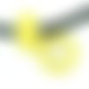  perle européenne 14x8 mm jaune x 1 