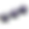 Perle étoile en howlite violet 15 mm x 4 
