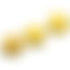  perle étoile en howlite jaune 15 mm x 4 