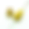 Perle goutte  en howlite jaune 15x8 mm x 5