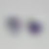  pendentif cœur en cristal autrichien violet 10x10 mm x1 