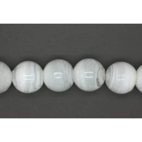  perle ronde 12 mm  blanche x 4 