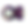  perle europeenne 14 mm jaspe violet x1 