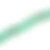 Perle turquoise véritable 4 mm darkseagreen x 4 