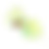  perle cœur 12 mm vert pâle x 2 