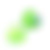 perle cœur 12 mm vert x 2 