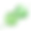  perle coeur oeil de chat 11,5 mm vert clair x 2 