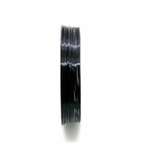  bobine de fil à bijoux en cuivre noir 0,8 mm x 3 m 