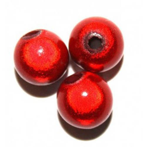  perles magiques ronde 20 mm rouge x 1 