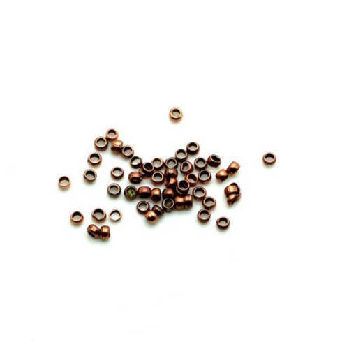  perles à écraser couleur cuivrée 2mmx200 