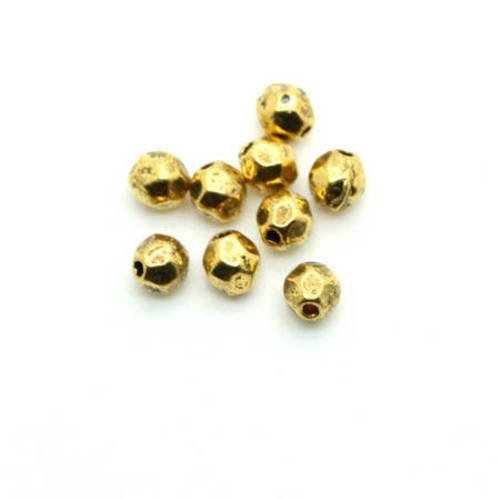  perle intercalaire  3x3,5 mm couleur doré x 30 