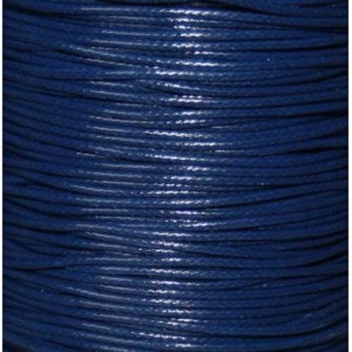  fil nylon ciré 0.8 mm bleu marine x 3 m 