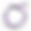  collier ruban organza violet 44 cm x 3 