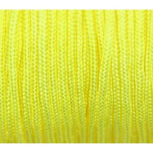  fil nylon tressé 1 mm jaune x 3 m 