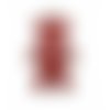  breloque pendentif ourson rouge 26x16mm x1 