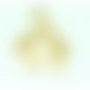   attache clips couleur dorée  11x4 mm  x 4 
