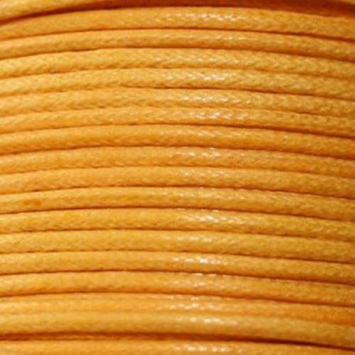  coton ciré 1,5 mm jaune-orangé x 5 m 