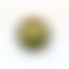 Bombée feuille d'argent 20mm vert olive x 1