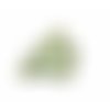 Breloque pendentif chiot blanc et vert 19x21 mm x 1 