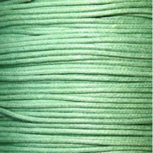  fil coton ciré 1 mm vert anis  x 5 m 