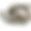 Perle de coquillage teint  9x9 mm marron nacrè x 10 