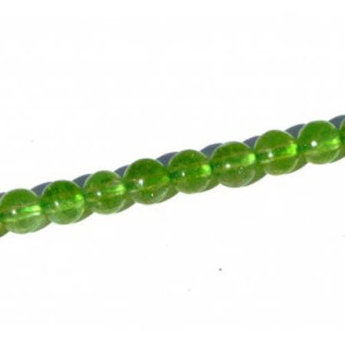 Perle quartz vert ronde 4 mm x 20 