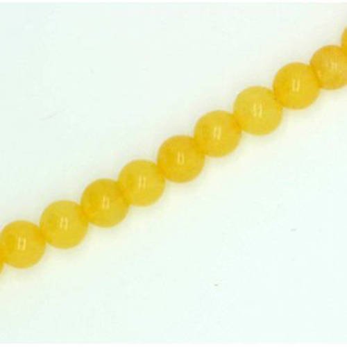 Perle quartz jaune ronde 4 mm x 20 