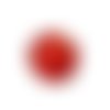 Bombée feuille d'argent 12 mm rouge x 4 