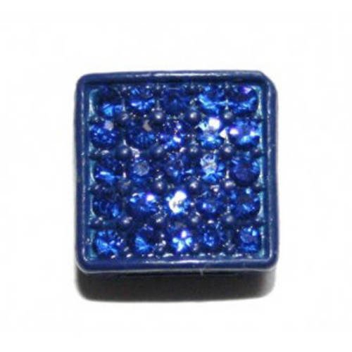  perle strass shamballa bleue 12 mm x 1. 