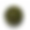 Perle shamballa olivine 12mm x 1 