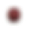 Perle shamballa rouge et blanc 10 mm x 1. 