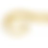  perle ronde nacrée jaune 6 mm fil de ± 80 cm 