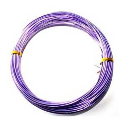 Fil aluminium 02mm couleur violette x 6 m 