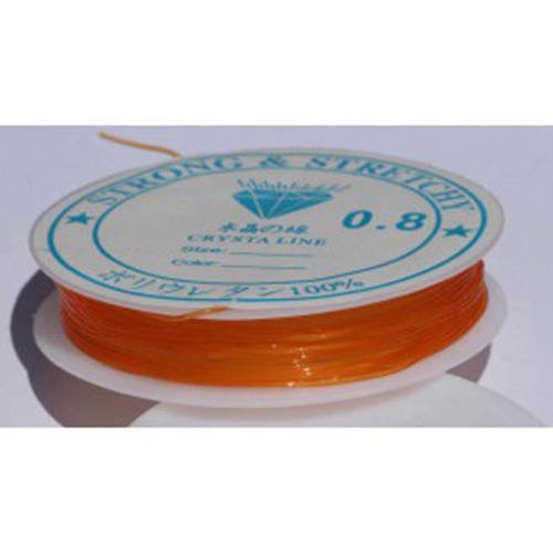  fil élastique silicone 0.8mm x 6 m orange. 