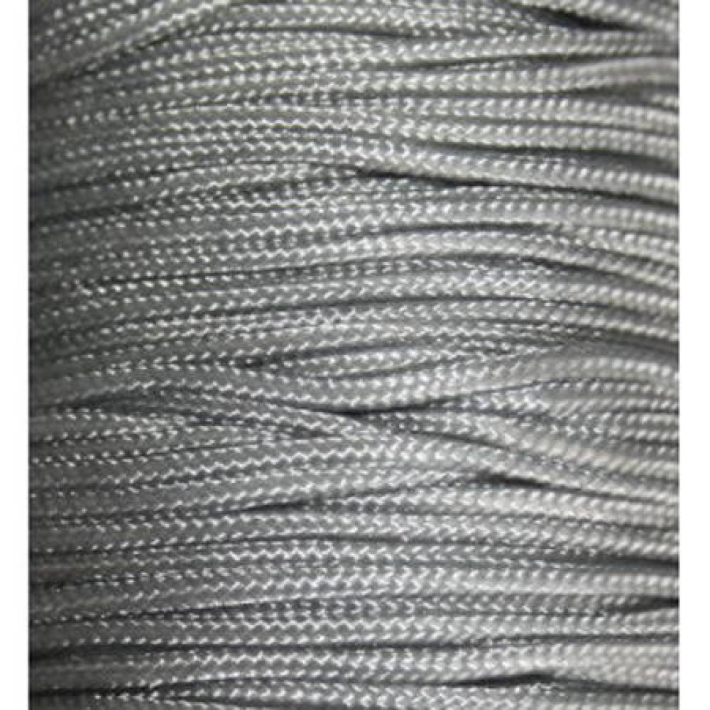Fil nylon tressé 0,8 mm gris x10 m