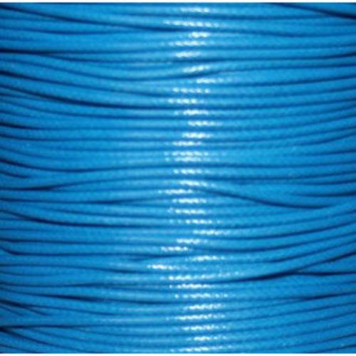  fil nylon ciré 1 mm bleu x 3 m 