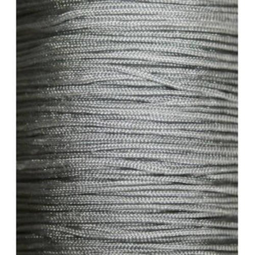 Fil nylon tressé 0,9 mm gris x 3 m 