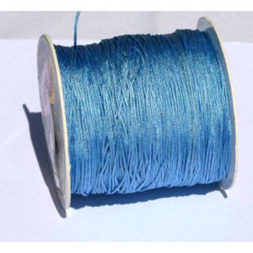  fil nylon tressé 0,8 mm bleu ciel x 3 m 