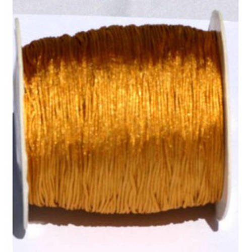  fil nylon tressé 0,8 mm doré  x 3 m 