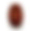  perle olive 17,5x11,5 mm bois marron x 1 