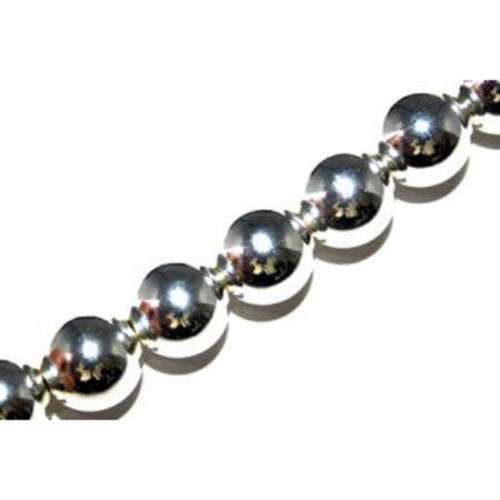  perle ronde 10 mm résine argenté vieilli x 25 